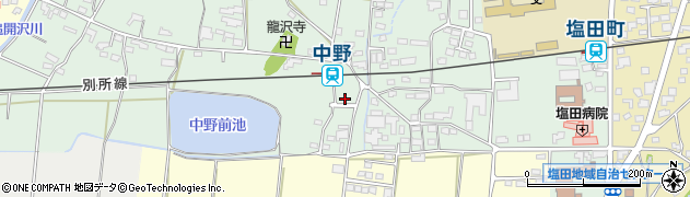 長野県上田市中野490周辺の地図