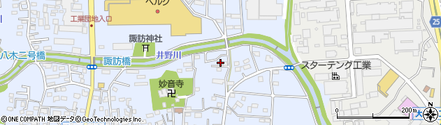 群馬県高崎市大八木町1112周辺の地図