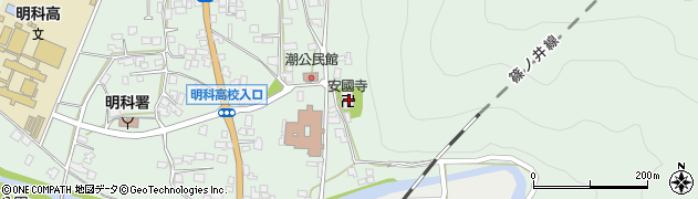 長野県安曇野市明科東川手潮916周辺の地図