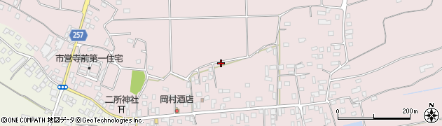 茨城県桜川市西小塙周辺の地図