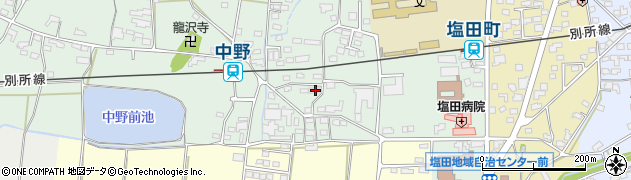 長野県上田市中野437周辺の地図