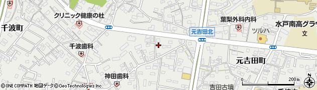 茨城県水戸市元吉田町43周辺の地図