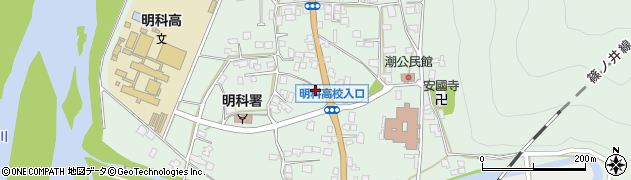 長野県安曇野市明科東川手潮496周辺の地図