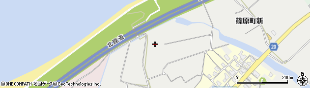 石川県加賀市篠原町（ラ）周辺の地図