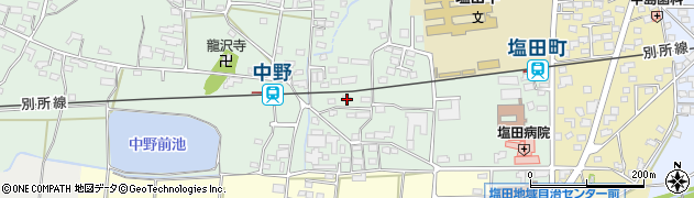 長野県上田市中野435周辺の地図