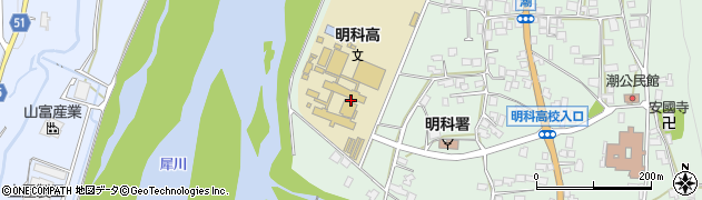 長野県安曇野市明科東川手潮99周辺の地図