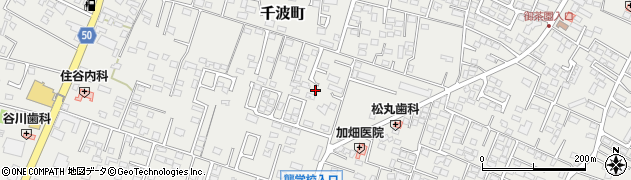 茨城県水戸市千波町周辺の地図