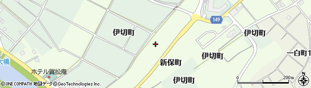 石川県加賀市新保町（マ）周辺の地図
