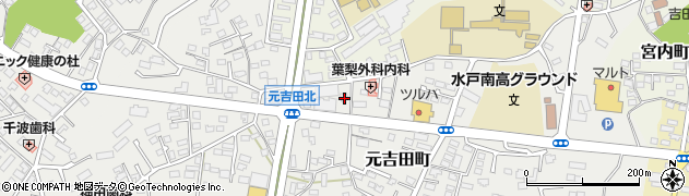 茨城県水戸市元吉田町74周辺の地図