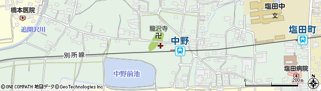 長野県上田市中野499周辺の地図
