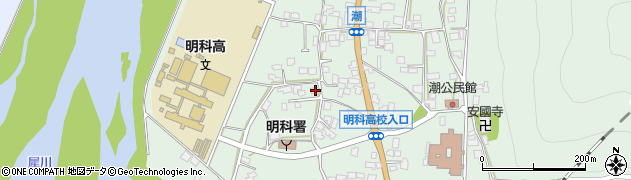 長野県安曇野市明科東川手潮299周辺の地図