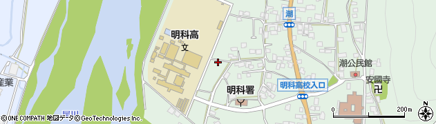 長野県安曇野市明科東川手潮36周辺の地図