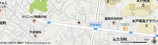茨城県水戸市元吉田町52周辺の地図