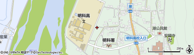 長野県安曇野市明科東川手潮15周辺の地図
