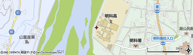 長野県安曇野市明科東川手潮106周辺の地図