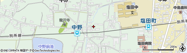 長野県上田市中野408周辺の地図