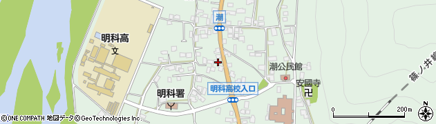 長野県安曇野市明科東川手潮468周辺の地図