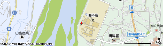 長野県安曇野市明科東川手潮105周辺の地図