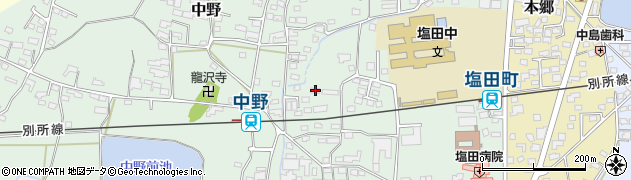 長野県上田市中野409周辺の地図