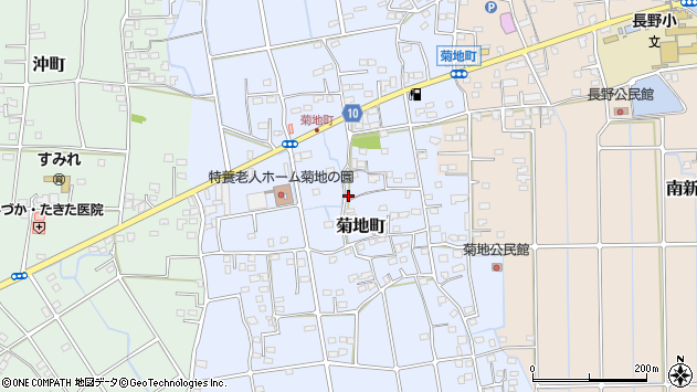 〒370-0084 群馬県高崎市菊地町の地図