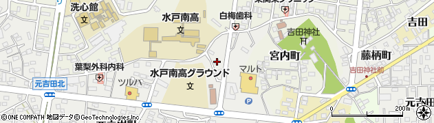 茨城県水戸市元吉田町3260周辺の地図