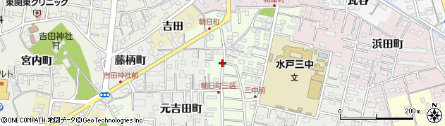 茨城県水戸市朝日町周辺の地図