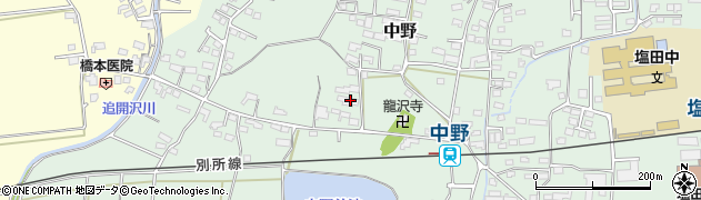長野県上田市中野533周辺の地図