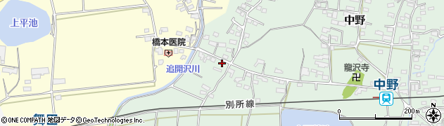 長野県上田市中野938周辺の地図