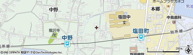 長野県上田市中野385周辺の地図