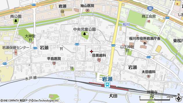 〒309-1211 茨城県桜川市岩瀬の地図