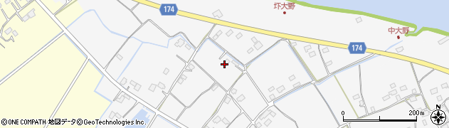 茨城県水戸市圷大野周辺の地図