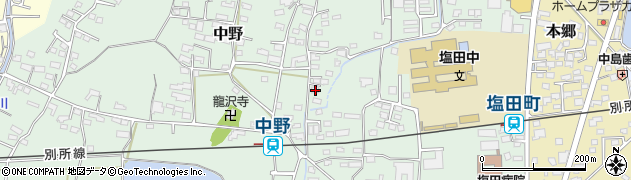 長野県上田市中野403周辺の地図