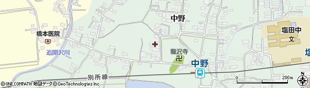 長野県上田市中野535周辺の地図