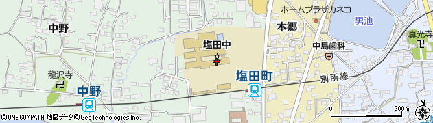 長野県上田市中野377周辺の地図