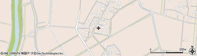 茨城県筑西市落合周辺の地図