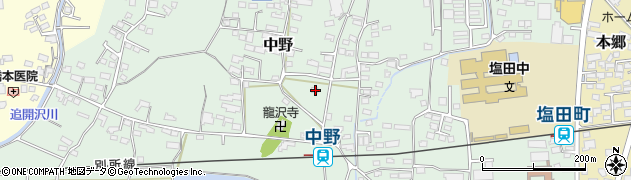 長野県上田市中野554周辺の地図