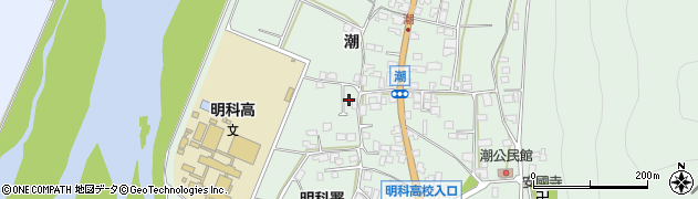 長野県安曇野市明科東川手潮328周辺の地図