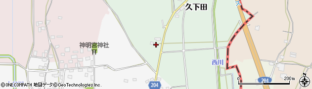栃木県真岡市久下田86周辺の地図