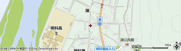 長野県安曇野市明科東川手潮438周辺の地図