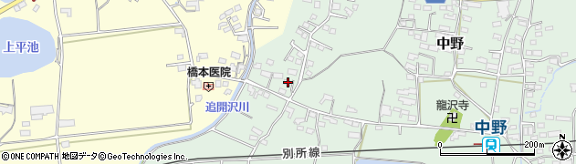 長野県上田市中野883周辺の地図
