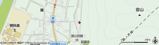長野県安曇野市明科東川手潮902周辺の地図