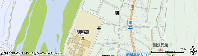長野県安曇野市明科東川手潮28周辺の地図