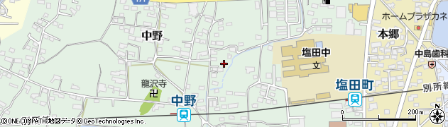 長野県上田市中野397周辺の地図