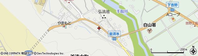 石川県白山市釜清水町ホ周辺の地図