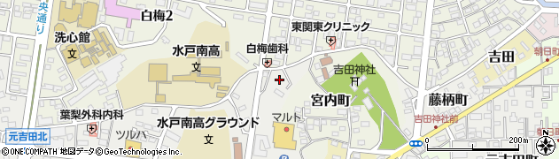 茨城県水戸市元吉田町3189周辺の地図