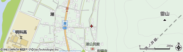長野県安曇野市明科東川手潮899周辺の地図