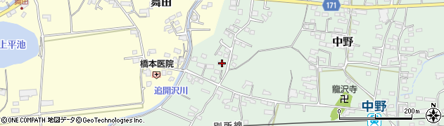 長野県上田市中野881周辺の地図