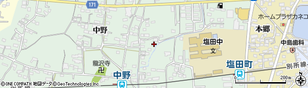 長野県上田市中野390周辺の地図