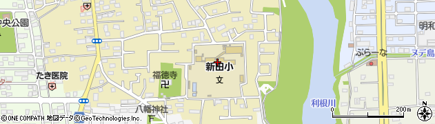 前橋市立新田小学校周辺の地図