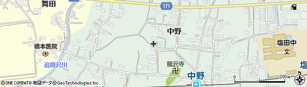 長野県上田市中野562周辺の地図
